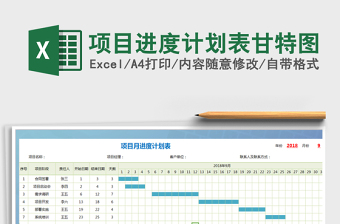 项目推进计划表