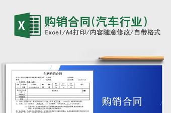 2025年购销合同(汽车行业）