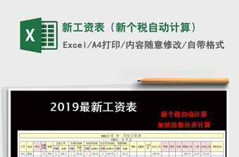 2024年新工资表（新个税自动计算）免费下载