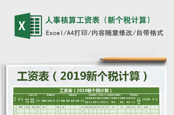 2025核算工资excel表格大全