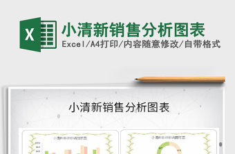 2025年小清新销售分析图表