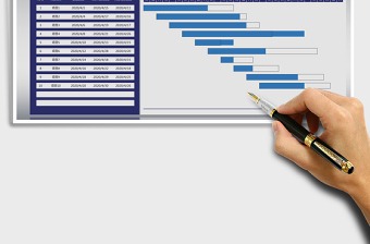 2024年项目进度跟踪表（甘特图）