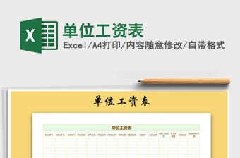 2025年单位工资表