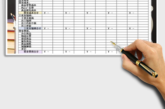 2025年成本费用利润报表