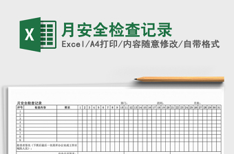 2025年月安全检查记录