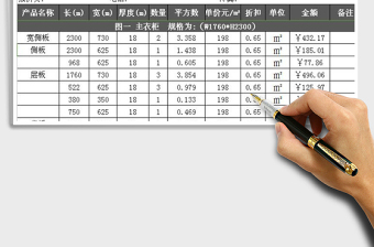 家居定制报价单