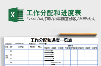 2025年工作分配和进度表