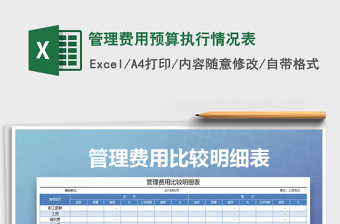 2025年管理费用预算执行情况表