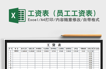2025年工资表（员工工资表）