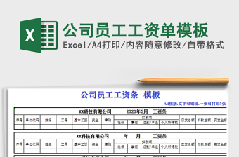 2025年公司员工工资单模板