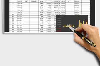 2025年财务收支记账表（图表统计收支）