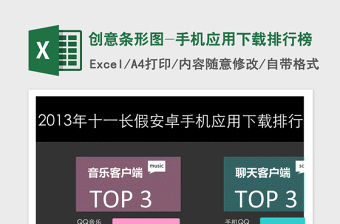 2024年创意条形图-手机应用下载排行榜