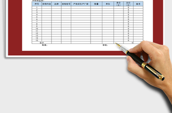 2025年分项报价明细表