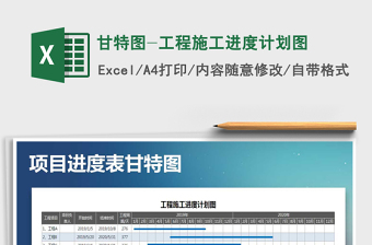 2024年甘特图-工程施工进度计划图
