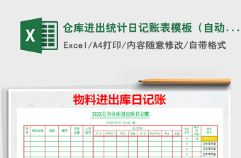 2025仓库出账excel表格大全