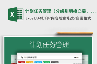 2024年计划任务管理（分级别切换凸显，自动计算剩余时间）