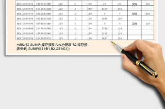 2025年物料分配与欠料计算报表