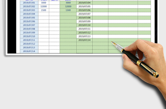 2025年收支日记账-公式自动匹配
