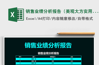 2025年销售业绩分析报告（美观大方实用）