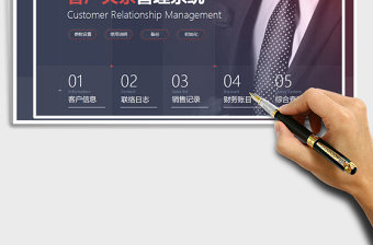 2024年网页风格实用客户关系管理系统