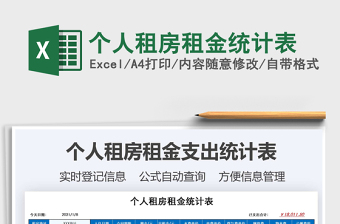 2025年个人租房租金统计表