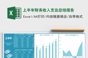 上半年财务收入支出总结报告