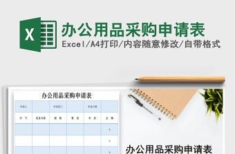 2025年办公用品采购申请表