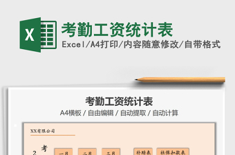 2025年考勤工资统计表