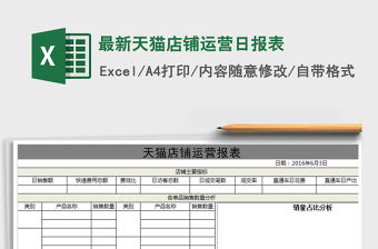 运营日报表excel