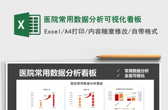 2024年医院常用数据分析可视化看板免费下载