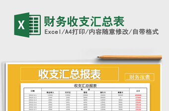 2025年财务收支汇总表