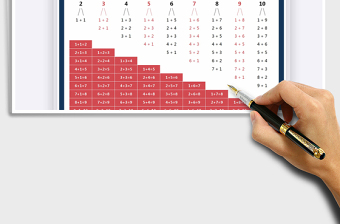 2024年加减法口诀表-数的加法与分解免费下载