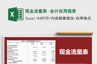 2025年现金流量表-会计实用报表