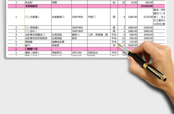 2024年最全面的装修预算表（含水电、收支明细、施工进度表）