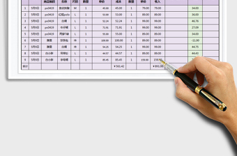 2025年商品销售收入月报表-公式计算