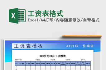 2025年工资表格式