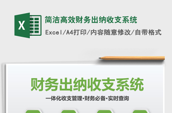 简洁高效财务出纳收支系统