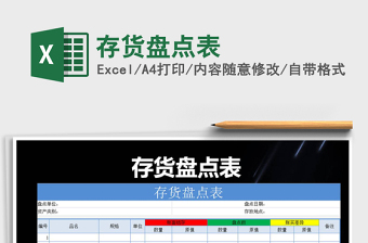 2025年存货盘点表