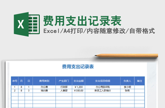 2025年费用支出记录表