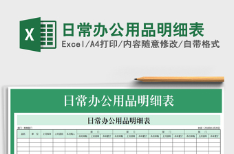 2025办公常用excel表格大全模板