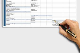 2025年财务收入支出表-自动计算