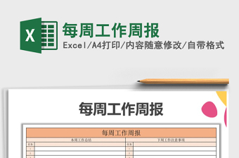 2024年每周工作周报