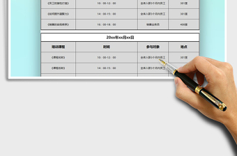 2025年企业员工培训计划表