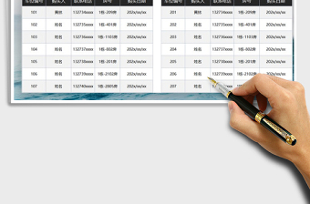 2025年物业管理车位信息表
