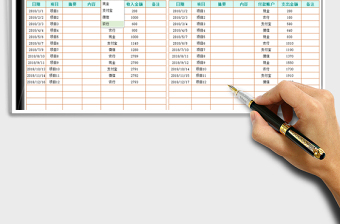 2025年现金出纳月份统计台账（带滚动查询统计）