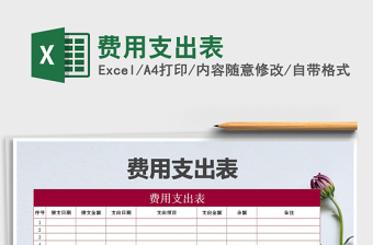 2025年费用支出表