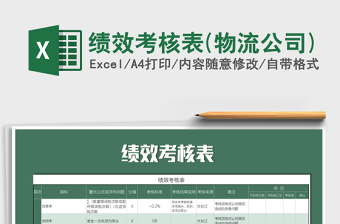 2025年绩效考核表(物流公司)