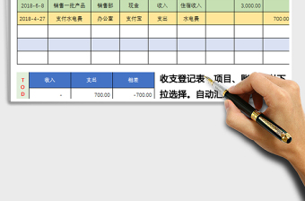 出纳收支软件 财务会计登记表格 自动生成月年报表