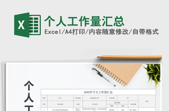 2024年个人工作量汇总