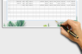 2024年工资表（社保、新个税公式自动计算）